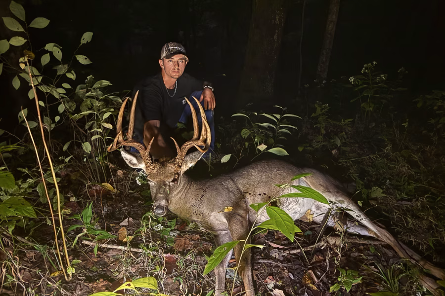 Buck harvested on October pattern